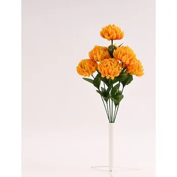 umělá květina Kytice chryzantéma 43 cm oranžová