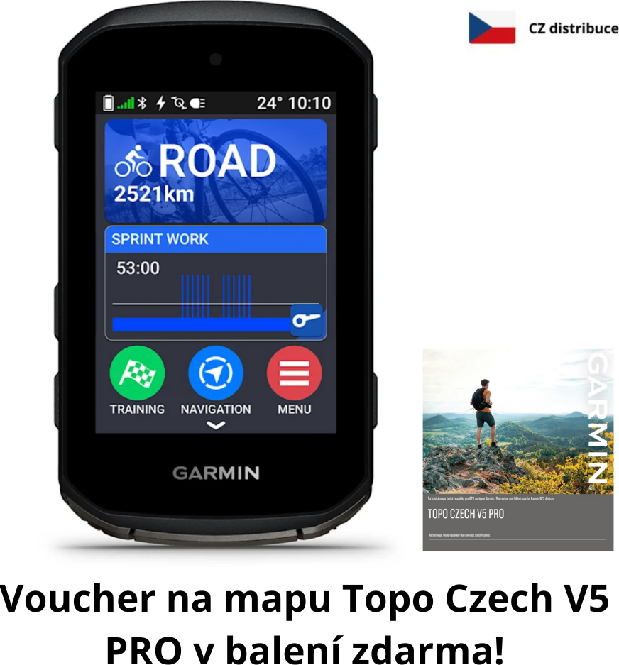 Garmin Edge 850 + TOPO Czech PRO mapy jako dárek!