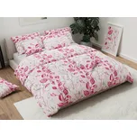 Bavlněné povlečení LISTY růžové