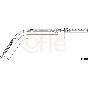 Lanko parkovací brzdy Lanovod parkovací brzdy GLYCO 92.10.4311