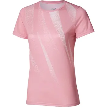 Dámské tričko Dámské sportovní tričko Mizuno Core Graphic tee(W) / Bleached Mauve Velikost: XS