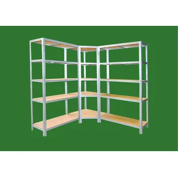 regál meets-ecommerce UG Regálový systém 180x120x30, 15-18 polic barva: šedá, počet polic: 15 polic