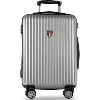 Plastový kufr TUCCI Banda L - stříbrná