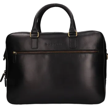 Pánská aktovka Pánská kožená taška na notebook Bugatti Eryx - černá