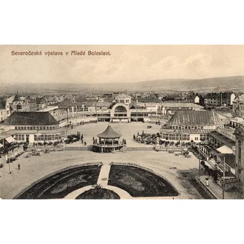 Stará Pohlednice Severočeská výstava v Mladé Boleslavi 1912 Dopisnice (Černobílá fotopohlednice)