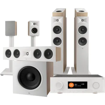 Audio JBL Audio set MA7100HP + STAGE 260F + 245C + 240B vč. stojanů + 240H +220P, bílý