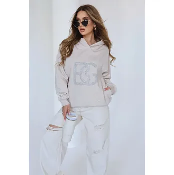 Dámská mikina BG Brandenburg Couture BG Diamond dámská mikina béžová Velikost: M