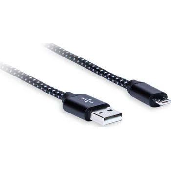 Datový kabel Premium PC64010 - MicroUSB - USB 2.0 2,4 A, délka 1,0 m