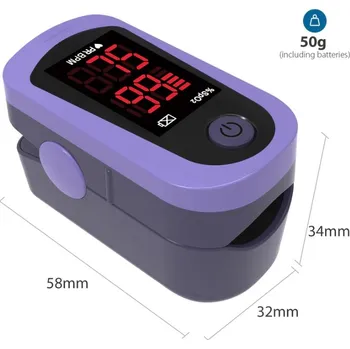 Pulzní oxymetr Prstový pulzní oxymetr ChoiceMMed MD300C1X, fialová - MD300C13