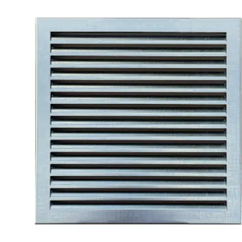 Větrací mřížka Větrací mřížka na fasádu kovová 300x300 mm pozink