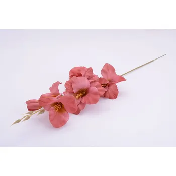 umělá květina Umělé kvítí GLADIOLA starorůžová