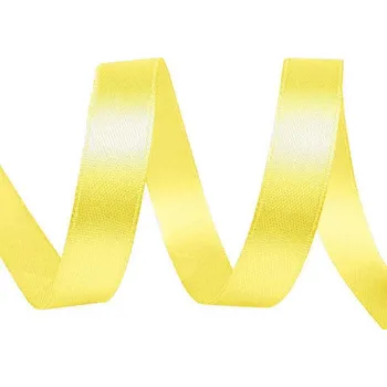 Stuha Atlasová stuha (12 mm x 5 m) barva 15 žlutá
