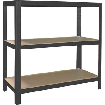 regál meets-ecommerce UG Kovový regál 115x120x23, 3-4 police barva: zelená, počet polic: 4 police