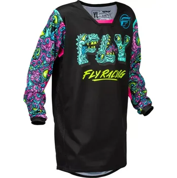 Moto dres Dětský motokrosový dres FLY RACING KINETIC MUTANT barva černá/multicolor (mx oblečení pro dětské jezdce)