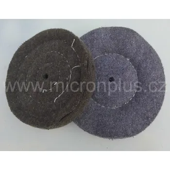 Brusný kotouč Leštící kotouč Technická tkanina tmavá rozměr 300x25x otvor (varianty), Technická tkanina tmavá 300x25 - otvor 16, polohustě šitý