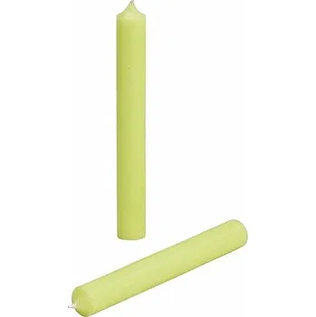 Svíčka Parafínová stolní svíčka pastelově zelená 18 cm 18 x 2 cm