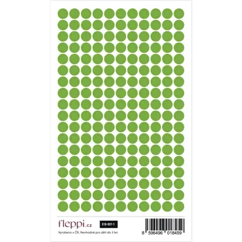 samolepka Fleppi Color coding kolekce | zelená – kolečka