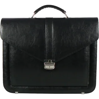 Pánská aktovka Aktovka REAbags 7173 - černá / nikl