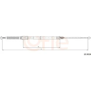 Lanko parkovací brzdy Lanovod parkovací brzdy CONTINENTAL CTAM 92.10.9024