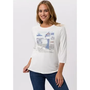 TUZZI ICY EDGE dámské triko bílé s potiskem 3/4 rukáv