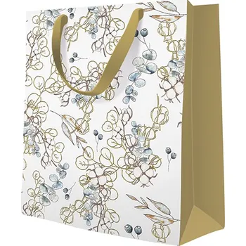 Dárková taška Paw Taška PAW Premium střední Winter Leaves ,balení 10 ks 589165