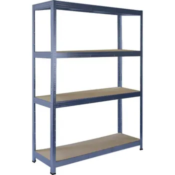 regál meets-ecommerce UG Kovový dílenský regál 230x140x40, 4-7 polic barva: modrá, počet polic: 4 police