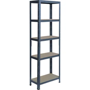 regál meets-ecommerce UG Kovový regál 180x70x23, 4-6 polic barva: metalická zelená, počet polic: 4 police