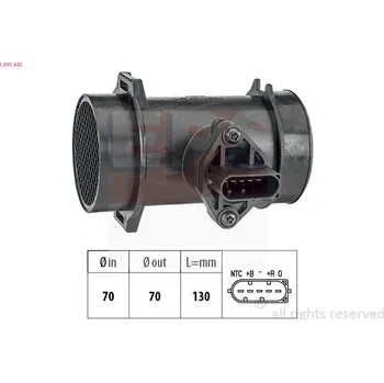 Čidlo automobilu Snímač množství protékajícího vzduchu BOSCH 1.991.442
