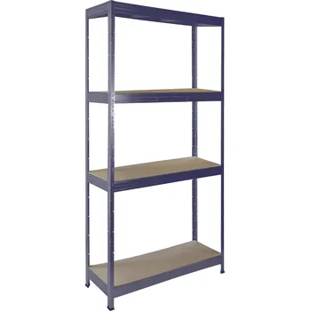 regál meets-ecommerce UG Kovový dílenský regál 230x100x60, 4-7 polic barva: modrá, počet polic: 4 police