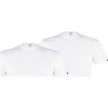 Pánské tričko Pánské triko Puma Basic 2P Crew Tee Velikost: XL / Barva: bílá