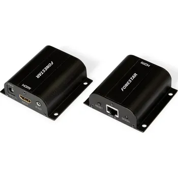 Video kabel Fonestar 7934 - set vysílače a přijímače HDMI extenderu přes kabel LAN Cat 6
