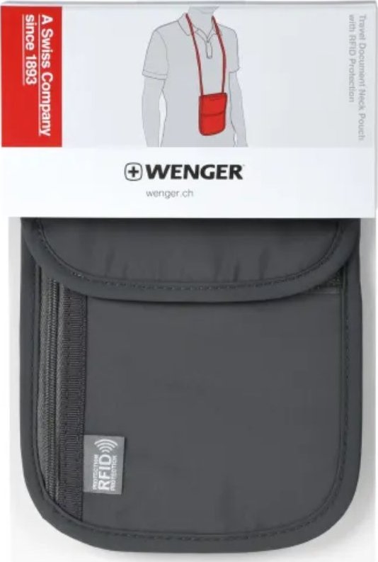 Bezpečnostní pouzdro na krk WENGER 606962 - Šedá