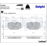 Sada brzdových destiček, kotoučová brzda DELPHI LP3841