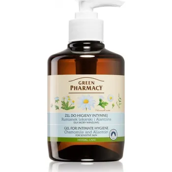 Intimní hygienický prostředek Green Pharmacy Body Care Chamomile & Allantoin gel na intimní hygienu pro citlivou pokožku (0% Parabens, Artificial Colouring) 370 ml