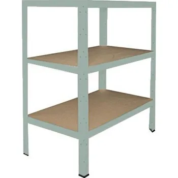 regál meets-ecommerce UG Kovový regál 115x120x60, 3-4 police barva: zelená, počet polic: 3 police