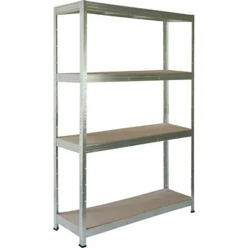 regál meets-ecommerce UG Policový dílenský regál 200x80x30, 4-7 polic barva: metalická zelená, počet polic: 4 police