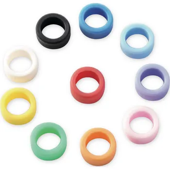 Vyšetřovací rukavice PremiumPlus Autoklávovatelné silikonové kroužky k označení nástrojů - velké Barvy: Červená