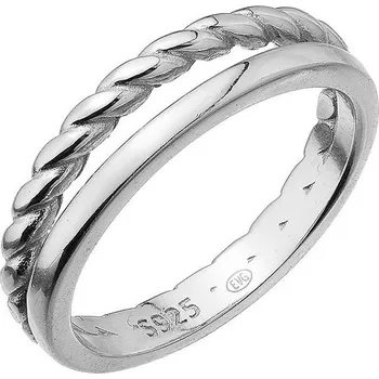 Prsten EVOLUTION GROUP CZ Stříbrný dvojitý prsten - velikost 54 - 65021