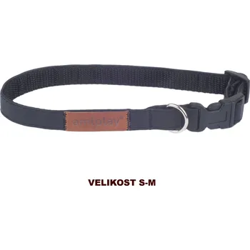 Obojek pro psa Obojek pro psy nastavitelný PARIS černá velikost S, M, L, XL Rozměr: XL - 45-70x2,5 cm