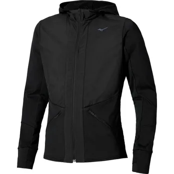 Pánská větrovka Pánská sportovní bunda Mizuno Active Warm Hybrid FZ Hd LS(M) / Black Velikost: S