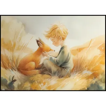Plakát Jen tak z lásky Plakát Malý princ a liška Rozměr plakátu: A4 (21 x 29,7 cm)