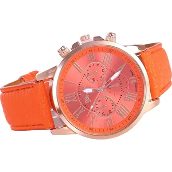 Hodinky Geneva Hodinky AD KP33539 oranžová