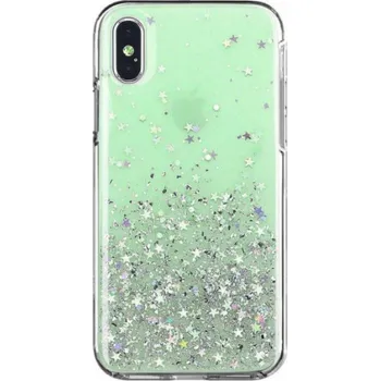 Pouzdro na mobilní telefon Wozinsky Wozinsky Star Glitter lesklý kryt s třpytkami pro Samsung Galaxy A31 zelený