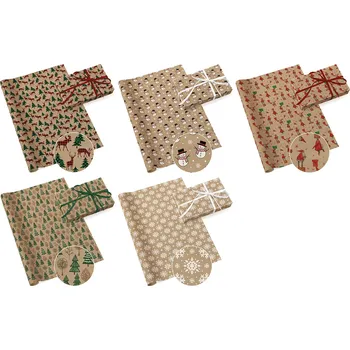 Paw PAW papír 0,7x2m KRAFT 3 Vánoce /50/ ,balení 50 ks 589419