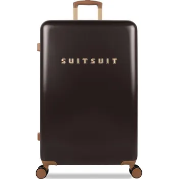 Plastový kufr SUITSUIT® Fab Seventies Classic Espresso Black L - černá
