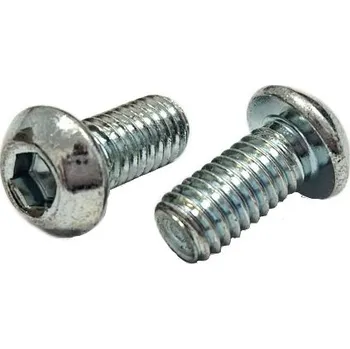 Dílna Šroub M6x12, půlkulatá hlava, inbus