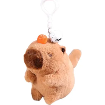 Přívěsek CaDFI Plyšový přívěšek kapybara s vrtícím ocáskem 12 cm
