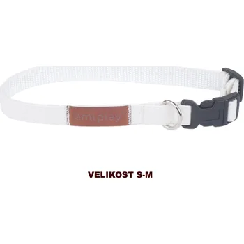 Obojek pro psa Obojek pro psy nastavitelný PARIS bílá velikost S, M, L, XL Rozměr: S - 20-35x1,5 cm