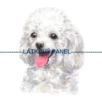 Látkový panel - Pes - PS-95 Velikost: 30x30cm, Materiál: Mikroplyš