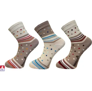 Dámské ponožky Ponožky dámské R31, 3/4 snížený lem 39-41 Mix barev